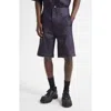 Marni Trompe L'oeil Stretch Denim Bermuda Shorts In Black