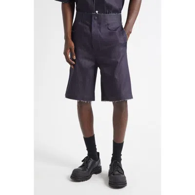 Marni Trompe L'oeil Stretch Denim Bermuda Shorts