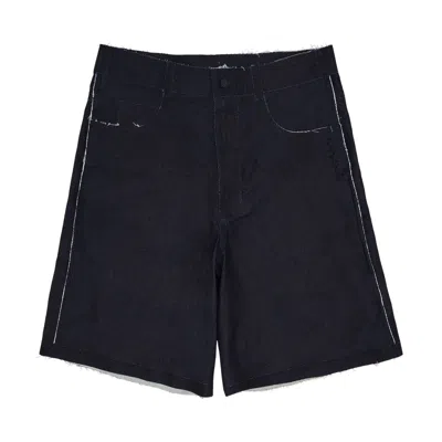 Pre-owned Marni Trompe L'oeil Stretch Denim Trousers 'dark Blue' | Men's Size 34
