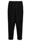 Marni Blue Tropical Wool Crop Trousers In Black