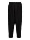 Marni Blue Tropical Wool Crop Trousers In Black