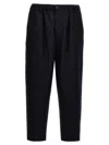 Marni Deep Blue Tropical Wool Trousers With Drawstring Waist In Blue