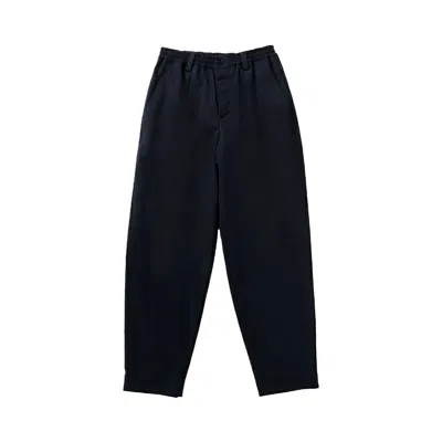 Pre-owned Marni Tropical Wool Cropped Drawstring Pants 'blublack' | Blue | Men's Size 58