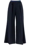 Marni Virgin Wool Pants With Drawstring Waist In Blue