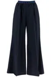 Marni Virgin Wool Pants With Drawstring Waist In Blue