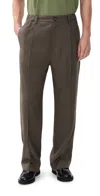 Marni Tropical Wool Pleated Pants Truffle In Blue