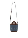 Marni Women's Raffia Tropicalia Bucket Bag In Brown