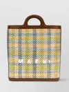 Marni Woven Tropicalia Bag With Calf Leather Trim