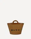 Marni Tropicalia Small Handbag In Brown