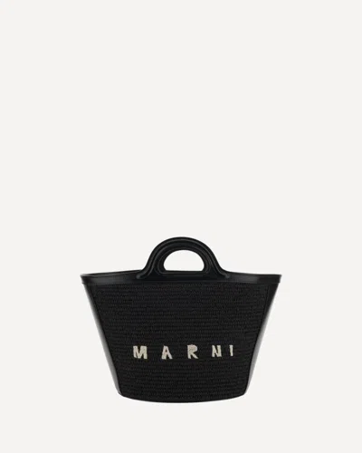 Marni Tropicalia Bucket Bag In Black