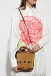 Marni Bucket Bag Tropicalia In Brown
