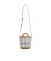 Marni Mini Tropicalia Bucket Bag In Nude