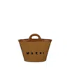 Marni Tropicalia Small Handbag In Brown