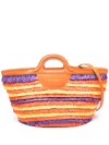 Marni Tropicalia Fringed Bag In Orange