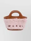Marni Tropicalia Double Handle Shoulder Bag In Brown