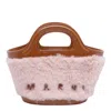 Marni Tropicalia Double Handle Shoulder Bag In Brown