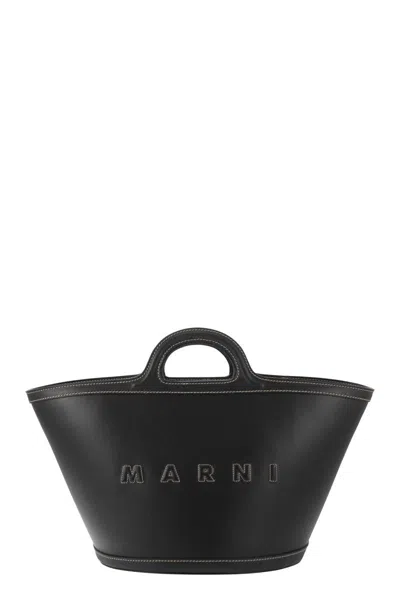 Marni Small Tropicalia Handbag In Black