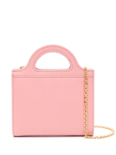 Marni Tropicalia Leather Wallet In Pink