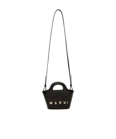 MARNI MARNI TROPICALIA INTERWOVEN MINI TOTE BAG