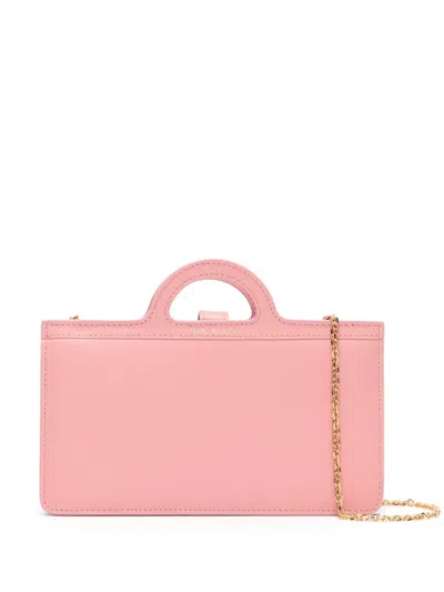 Marni Tropicalia Long Leather Wallet In Pink
