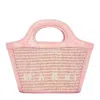 Marni Tropicalia Micro Adjustable Shoulder Strap Bag In Pink