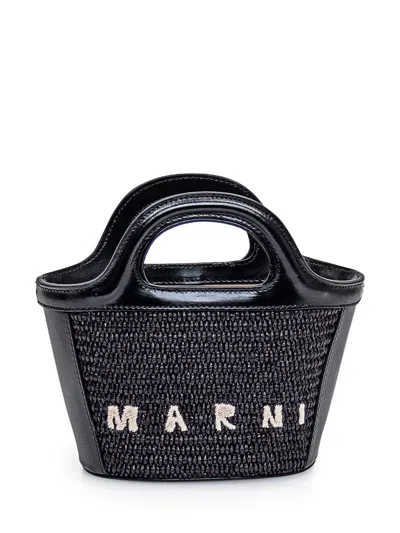Marni Tropicalia Micro Bag In Black