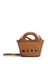 Marni Tropicalia Micro Bag In Brown