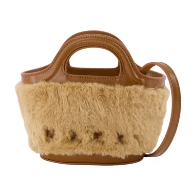 Marni Tropicalia Micro Purse 合成米色 In 浅褐色的