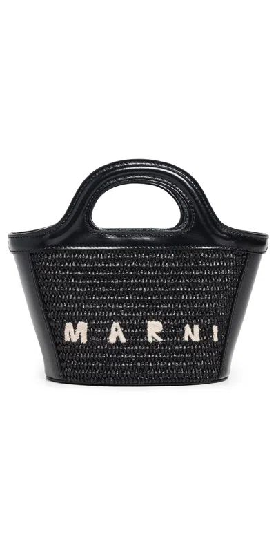 Marni Tropicalia Micro Tote Black