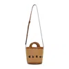 Marni Tropicalia Mini Bucket Bag In Brown