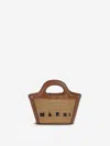 Marni Tropicalia Rafia Mini Bag In Brown