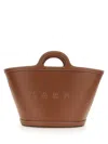 Marni Small Tropicalia Top Handle Bag In Brown