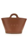 Marni Small Tropicalia Top Handle Bag In Brown