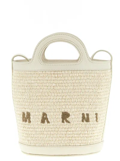 Marni 'tropicalia' Small Bucket Bag In Neutral