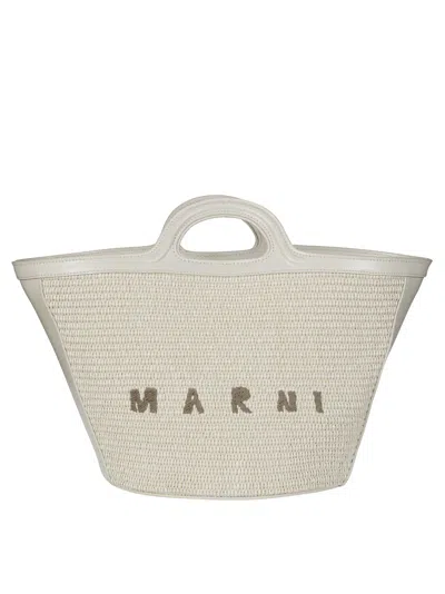 Marni Tropicalia Small Hand Bag In White