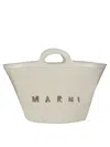 Marni Tropicalia Small Trapezoidal Woven Tote Bag