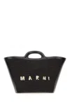 Marni Chic Mini Tropicalia Handbag For Women In Black In Black