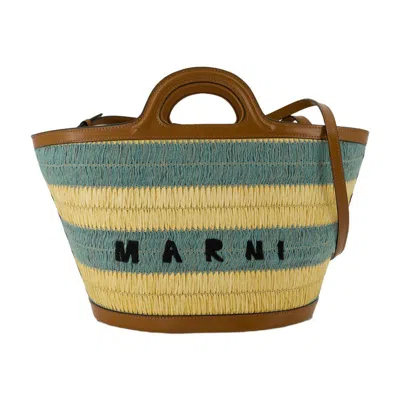 Marni Tropicalia Small Shopping Bag In Multi