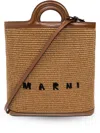 Marni Tropicalia Straw Tote Bag In Brown