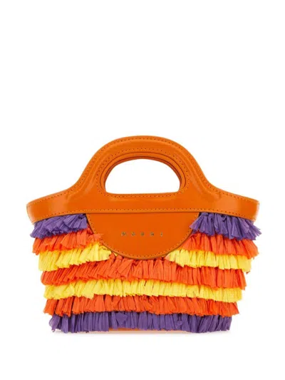 Marni Tropicalia Tote Bag In Orange