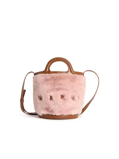 MARNI MARNI 'TROPICALIA' TWO-TONE LEATHER BLEND BAG