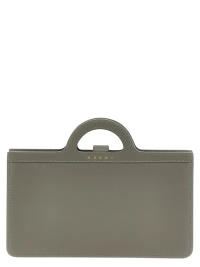 Marni 'tropicalia' Wallet On Chain In Gray