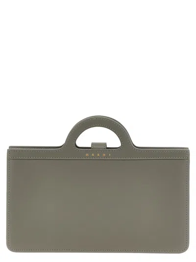 Marni 'tropicalia' Wallet On Chain In Gray