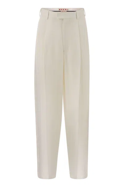 Marni Trousers In White
