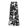 Marni Cotton Trousers With Black And White Dillies Print