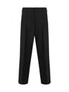 Marni Straight Trousers Elastic Waistband Side Cargo