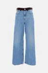Marni 5-pocket Denim Trousers Contrast Waistband In Blue