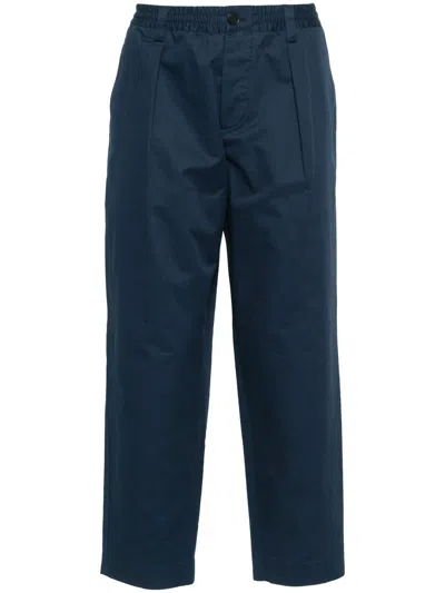 Marni Trousers Blue In Navy