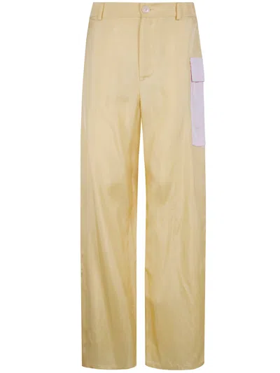 Marni Trousers In Yellow