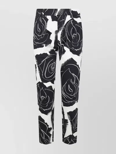 MARNI TROUSERS FEATURING FLORAL PATTERN AND POCKETS